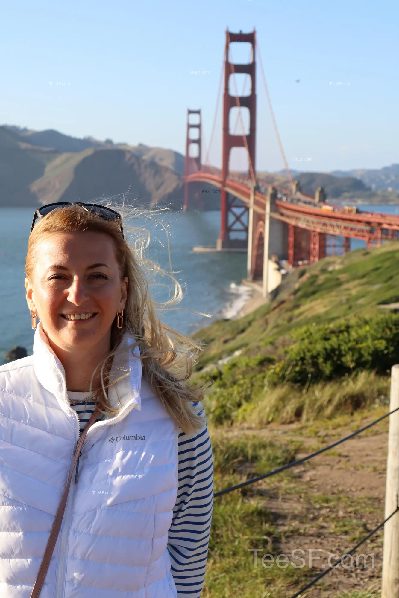 golden Gate Bridge Overlook Portrait during a Stripe Sessions 2026 visit in San Francisco.